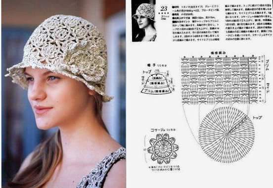 womens crochet sun hat pattern